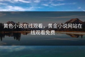 黄色小说在线观看，黄金小说网站在线观看免费