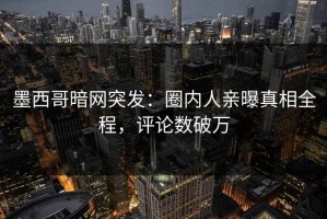 墨西哥暗网突发：圈内人亲曝真相全程，评论数破万