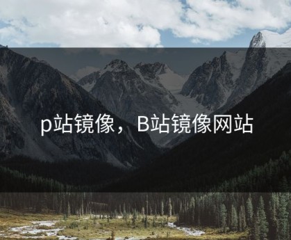 p站镜像，B站镜像网站