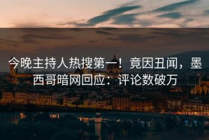 今晚主持人热搜第一！竟因丑闻，墨西哥暗网回应：评论数破万