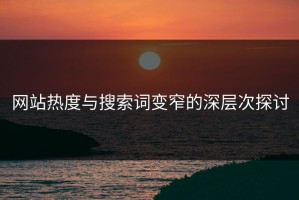 网站热度与搜索词变窄的深层次探讨