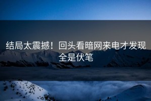 结局太震撼！回头看暗网来电才发现全是伏笔