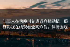 当事人在傍晚时刻遭遇真相动情，蘑菇影视在线观看全网炸锅，详情围观