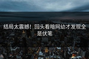 结局太震撼！回头看暗网幼才发现全是伏笔