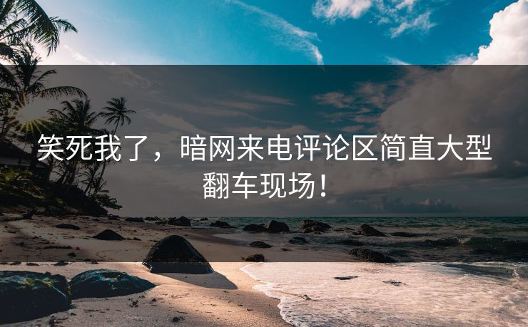 笑死我了，暗网来电评论区简直大型翻车现场！