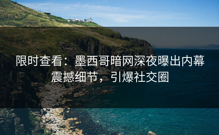 限时查看：墨西哥暗网深夜曝出内幕震撼细节，引爆社交圈