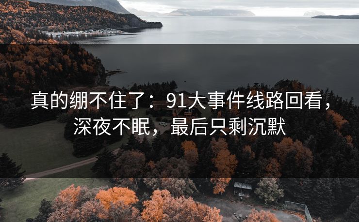 真的绷不住了:91大事件线路回看,深夜不眠,最后只剩沉默 真的绷不住了:91大事件线路回看,深夜不眠,最后只剩沉默
